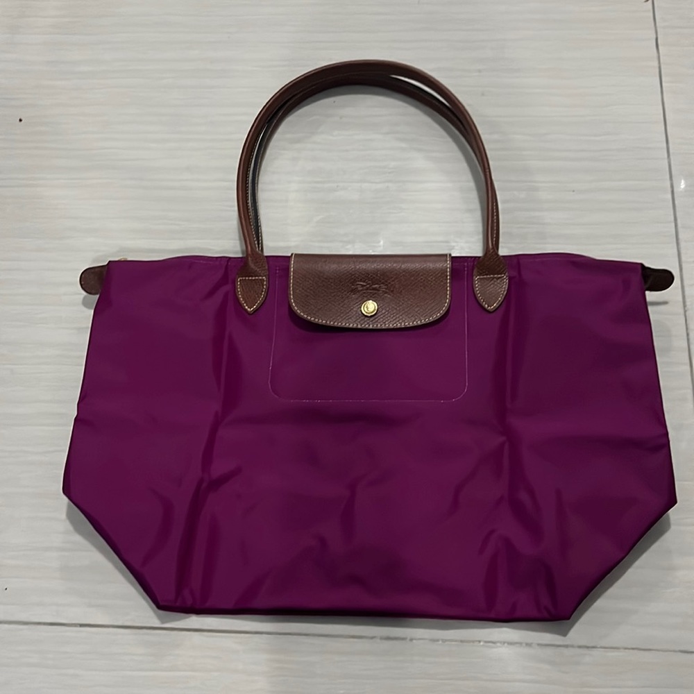 Longchamp Le Pliage “shopping” Modele Depose Long handle tote
